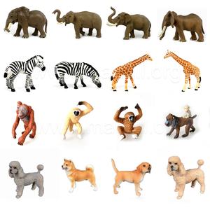 Toptan özel katı PVC köpek hayvanlar oyuncaklar koleksiyonu gerçekçi karasal fil kedi heykelcik plastik malzeme - Product Image 3