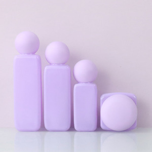 Lotion de soin de la peau <span class=keywords><strong>Essence</strong></span> sérum bouteille violette de luxe ensembles de conteneurs d'emballage pot en verre cosmétique et bouteille pour le visage 50ml - Product Image 2
