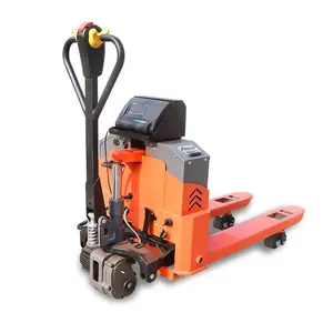 2 tons electric forklift truck with electronic scale hydraulic dump truck Full electric lift truck pallet jack