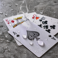 Cartes à jouer personnalisées de luxe en feuille d'or pour collection de cadeaux familiaux en PVC imperméable