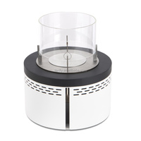 Patio extérieur carré alcool bio ménage éthanol poêle de table cheminée cheminée table avec pare-vent en verre