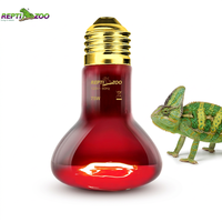 Lampe chauffante infrarouge REPTIZOO OEM Logo 75W, ampoule à lumière rouge pour terrarium de reptiles, gecko, iguane et amphibiens (grenouilles)