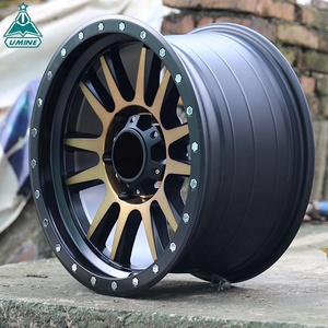 <strong>17</strong> <strong>Inch</strong> Black Machine Face Wholesale Suv 6x139.7 Offroad Alloy Wheels <strong>Rims</strong> 6 Holes for Sale - Product Image 3