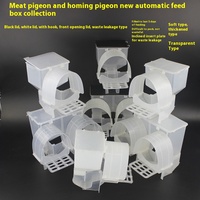 Mangeoire automatique pour pigeons pour cage suspendue Trémie d'alimentation pour poulets avec conception anti-gaspillage Port simple/double