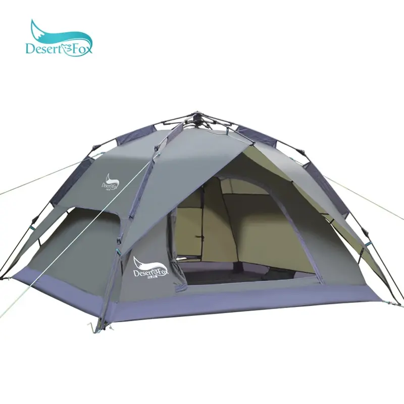 Automatic Outdoor Sport Hiking Family 3-4 Person House Fast Popup Instant Camp Tent