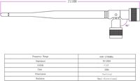 Antenne à gain élevé 8dBi 4G LTE omnidirectionnelle 700MHz-2700MHz N amplificateur amplificateur de Signal de cellule aérienne cellulaire mâle
