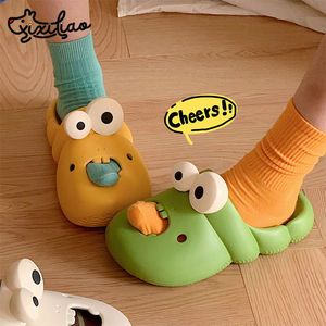Cute Funny Caterpillar Slippers, Women EVA Soft Sole Clogs, Ins Style <b>Beach</b> <b>Shoes</b> for Summer Outdoor Wear - Product Image 2