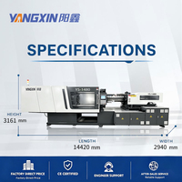 Mesin Cetak Injeksi Plastik Servo Hidrolik Listrik Industri Horizontal Kecepatan Tinggi Yangxin YS 1480 Ton