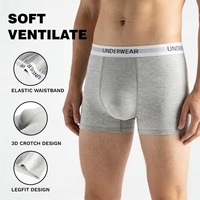 Caleçon Boxer en Coton Personnalisé pour Homme – Tissu Naturel Doux, Contour Ergonomique, Anti-Frottement, Jambes Anti-Roulement, Ceinture Élastique