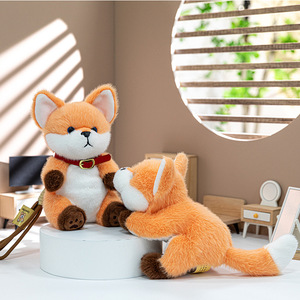 Llavero de peluche de zorro de dibujos animados, colgante para bolso de niña, adorno personalizado, figura de anime kawaii, juguetes de peluche con relleno de algodón PP - Product Image 3