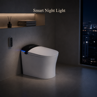 Meilleure Vente : Toilette Intelligente Anti-Éclaboussures avec Bouclier en Mousse et Télécommande, Drainage P-Trap/S-Trap pour Villas Modernes, Prise en Charge OEM/ODM