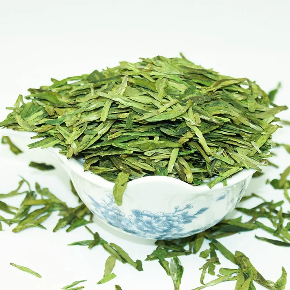 食品グレードの有機緑茶中国の伝統的なゆるい茶葉ドラゴンウェルロンジン茶と軽い苦味