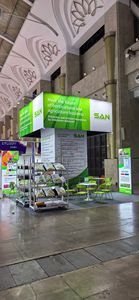 Cabina de exposición modular SEG de 36 m² para Feria Comercial y evento, marco de aluminio de 5M de altura con soporte de exhibición de tela de tensión de puerta - Product Image 4