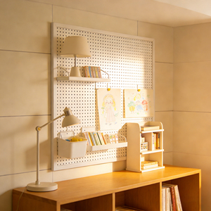 Pannello Metallico Forato, <span class=keywords><strong>Griglia</strong></span> Resistente per Organizzazione e Stoccaggio in Garage, Officina e Casa - Product Image 1