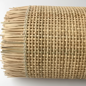 Material de muebles decorativos de bambú, fábrica al por mayor, estilo rural, agujero de rejilla cuadrada indonesia, tejido de ratán natural - Product Image 1