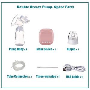 カスタマイズされたBPAフリー<span class=keywords><strong>2</strong></span>モード9段階充電式電動デジタルポータブルベビーシリコンダブル（LFGB認証済み） - Product Image 5