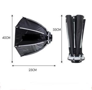 E-reise Light Dome Mini 22cm/30cm/40cm/50cm/60cm Compact Quick-Folding Circular Bowens Mount Softbox pour <span class=keywords><strong>Amaran</strong></span> OEM - Product Image 2