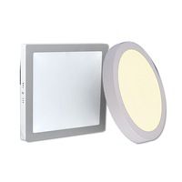 Panneau lumineux LED à haute luminosité, rond et carré, à montage en surface et encastré