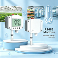 Transmetteur de température et d'humidité industriel de haute précision, affichage LCD, sortie RS485 Modbus RTU 4-20mA