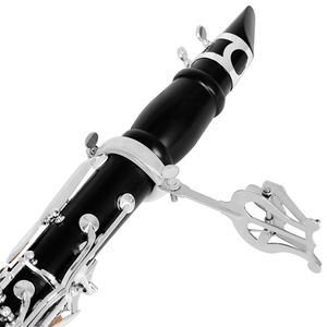 Pupitre de <span class=keywords><strong>musique</strong></span> pour clarinette en acier inoxydable support en silicone transparent pressé antirouille adapté à la clarinette Sib - Product Image 6