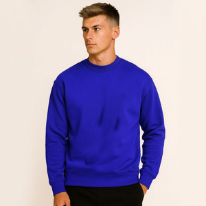 Sudadera de Cuello Redondo Rosa para Hombre, Corte Regular, Tejido de Punto, Color Sólido 2026 - Product Image 5