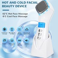 Nouvel appareil de beauté portable chaud/froid 2026 avec écran LCD pour usage domestique, lifting et raffermissement du visage, photo-rajeunissement, étanche