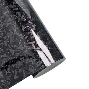 Película para Ventanas <span class=keywords><strong>de</strong></span> Auto, PVC <span class=keywords><strong>de</strong></span> Alta Calidad, <span class=keywords><strong>Fibra</strong></span> <span class=keywords><strong>de</strong></span> <span class=keywords><strong>Carbono</strong></span> 3D Forjada, Rojo Brillante, Autoadhesiva, Sin Burbujas, 7Mil, 1.52*15m - Product Image 1