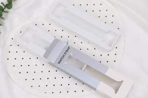 Boîte à montre de luxe personnalisée avec logo, boîte en papier pour bracelet de montre avec fenêtre, emballage pour bracelet de montre - Product Image 2