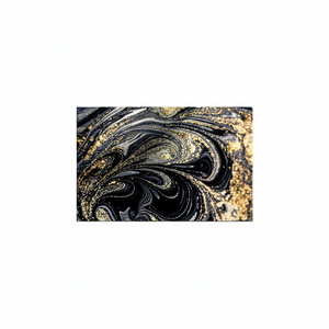 Shimmering Gold Marble Canvas Art - Elegant Black and Gold Wall Decor,<b>WRAPPED</b> CANVAS - Product Image 2