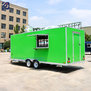 CAMPTRL Tam Donanımlı Mutfaklı Kare Yiyecek Arabası BBQ Pizza Dondurma Yiyecek Treyleri Mobil Yiyecek Kamyonu Restoranlar ve Mağazalar için - Product Image 4