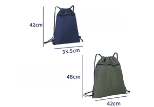 กระเป๋าเป้สะพายหลังแบบมีเชือกผูก ผลิตจากโพลีเอสเตอร์ พิมพ์ลายโลโก้ด้วยเทคนิคซิลค์สกรีน ทนทาน พกพาสะดวก เหมาะสำหรับกีฬา ฟิตเนส และงานอีเว้นท์ - Product Image 2