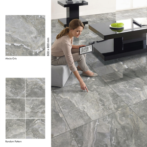 Baldosas de Porcelana Semi Mate Alecia Crema 600x600mm, 8mm, Aspecto de Piedra, Revestimiento Cerámico para Pisos - Product Image 2