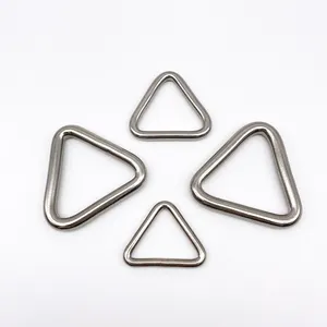Beier — bague à maillon en acier inoxydable 316 Delta, Triangle métallique, accessoire de bricolage rapide