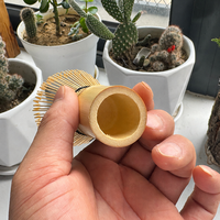Fouet à matcha en bambou blanc avec options de 100 ou 120 dents pour une micro-mousse Usucha lisse, idéal pour les cafés, bars, marques de thé et la vente au détail (emballage inclus)