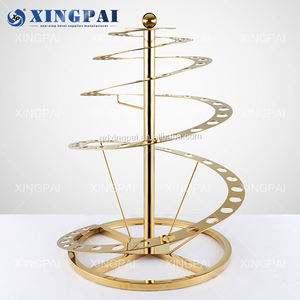 XINGPAI fabrika toptan büfe lüks altın paslanmaz çelik büfe gıda ekran spiral kokteyl düğün parti için <span class=keywords><strong>stand</strong></span>ı - Product Image 3
