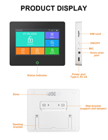 Alarme anti-intrusion intelligente Tuya WiFi/GSM avec écran tactile, liaison sans fil 433 MHz, alarme forte 90 dB pour maison et commerce