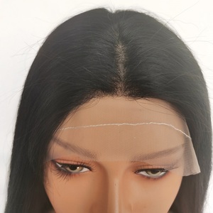 Parrucca piena di pizzo con nodo nascosto in vera Base di cuoio capelluto in seta con doppio filo naturale all'ingrosso - Product Image 4