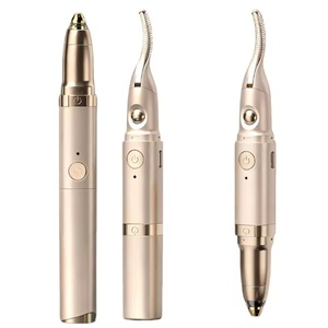 Herramienta de Maquillaje Portátil Recargable por USB con Doble Modo de Temperatura, Anti-Escaldaduras, 2 en 1: Rizador de Pestañas y Recortador de Cejas con Calor - Product Image 1