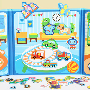 <span class=keywords><strong>Activités</strong></span> d'apprentissage pour enfants d'âge préscolaire, jeu de société magnétique pour l'école à domicile, jeu de simulation de scène domestique, <span class=keywords><strong>livre</strong></span> d'<span class=keywords><strong>activités</strong></span> <span class=keywords><strong>Montessori</strong></span> pour garçons et filles - Product Image 5