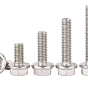 Precisie-geëngineerde ISO4162 SS304 zeskantflensbout met gekartelde moer, anti-losmaak constructiebevestiging voor de hightech-industrie - Product Image 1