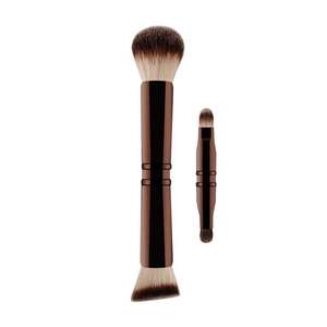 Four Head Multi Functional Makeup Brush Set Synthetic Hair Metal Handle <b>Foundation</b> Powder Blending Concealer Brush Portable - Product Image 1