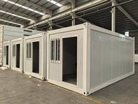 Contenedor Prefabricado Expandible con Cabina Desmontable, Personalizable, Apilable, Funcional, para Campamento, Taller, Alojamiento, con Piso Estable