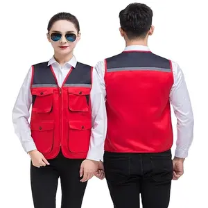 Gilet per fotocamera multifunzionale abbigliamento estivo da uomo gilet da viaggio con tasche Multiple giacca senza maniche - Product Image 1