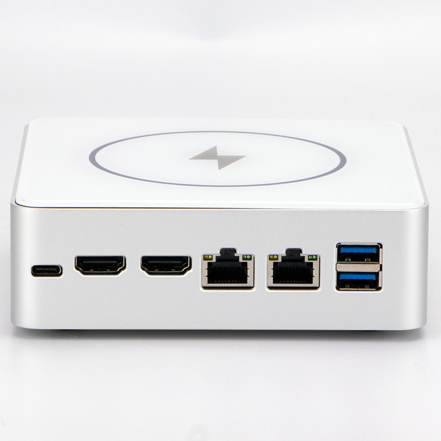 High Quality Intel N100 N200 Quad Core Dual Lan Dual HD DDR4 8GB RAM 256GB SSD Mini Desktop PC