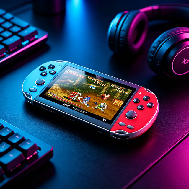 X7 Classic Game Console 4.3 Inch HD Large Screen Mini MP5 Video Game Console Handheld Game Player
