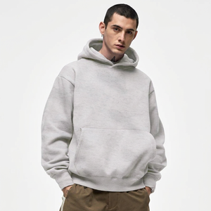 Sweat à capuche épais et lourd 400 g/m² pour homme, personnalisable avec logo brodé ou imprimé, sans cordon, 500 g/m², collection 2025 - Product Image 1