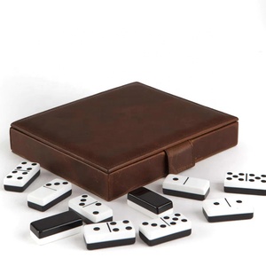 Juego de Dominó Portátil de Cuero Personalizado al por Mayor de Fábrica, el Más Vendido y Popular - Product Image 5