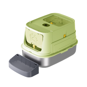 Bonne qualité et prix pour une litière pour chat semi-fermée extra-large en acier - Product Image 2