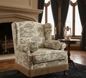 Classic Toile De Jouy Printed Upholstery Fabric By The Yard Timeless Scenic Pastoral Pattern Upholstery Textile For <b>Sofa</b> <b>Bench</b> - Product Image 4