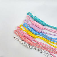 Cordon en nylon tressé coloré en gros, cordons de suspension, porte-clés et accroches-sacs de style Miu tendance, style haut de gamme, prêt à expédier